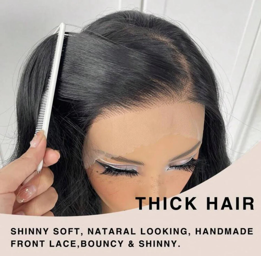 Long bob straight headband human blend